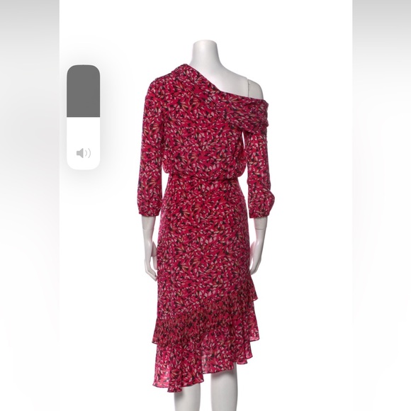 Saloni Silk Midi Length Dress US0/XS - Picture 3 of 3